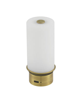 Deauville LED Table Lamp in Natural/Polished Brass