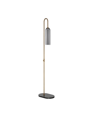 Severn LED Floor Lamp in Antique Brass/Oil Rubbed Bronze/Smoke