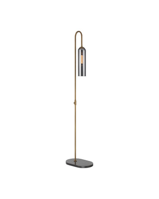 Severn LED Floor Lamp in Antique Brass/Oil Rubbed Bronze/Smoke