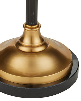 Haines One Light Floor Lamp in Bronze/Vintage Brass