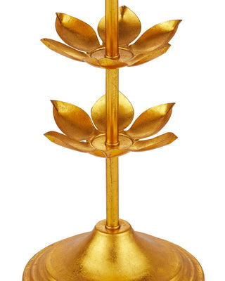 Awakening One Light Floor Lamp in Gold Leaf