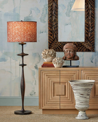 Aqueous One Light Floor Lamp in Dark Bronze