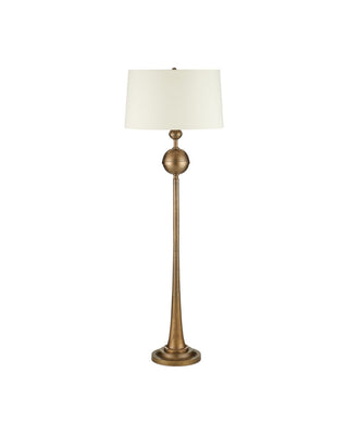 Boullee One Light Floor Lamp in Antique Brass