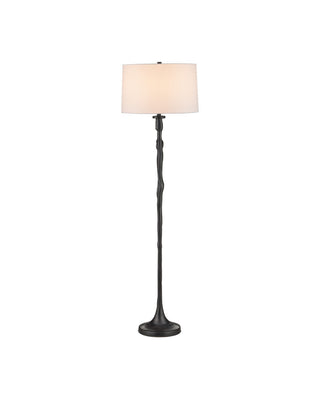 Mirage One Light Floor Lamp in Black