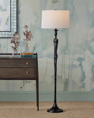 Mirage One Light Floor Lamp in Black