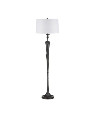 Mirage One Light Floor Lamp in Black