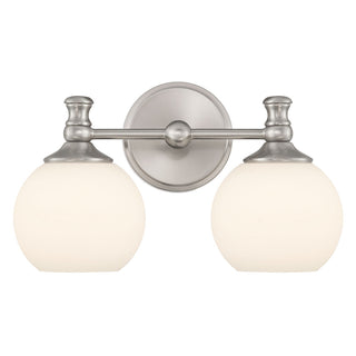 Orlisse Two Light Vanity in Brushed Nickel