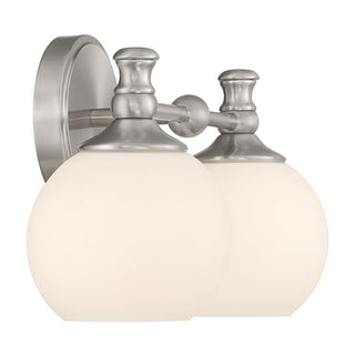 Orlisse Two Light Vanity in Brushed Nickel