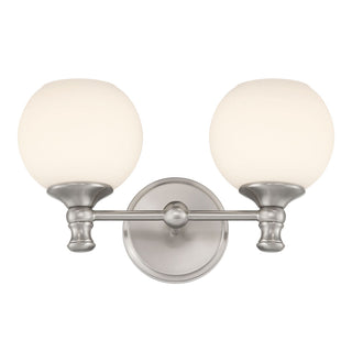 Orlisse Two Light Vanity in Brushed Nickel