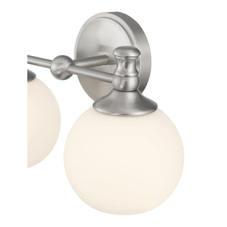 Orlisse Two Light Vanity in Brushed Nickel