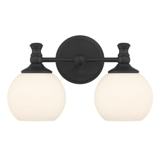Orlisse Two Light Vanity in Matte Black