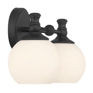 Orlisse Two Light Vanity in Matte Black