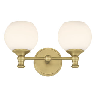 Orlisse Two Light Vanity in Vintage Brass