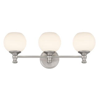 Orlisse Three Light Vanity in Brushed Nickel