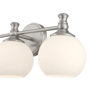 Orlisse Three Light Vanity in Brushed Nickel