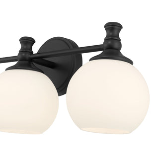 Orlisse Three Light Vanity in Matte Black