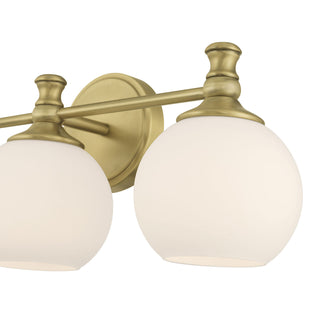 Orlisse Three Light Vanity in Vintage Brass