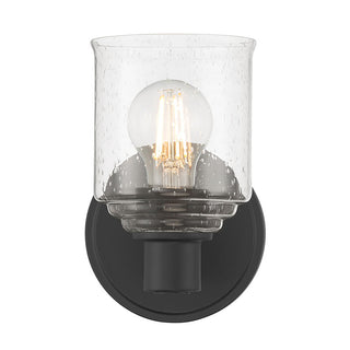 Vessair One Light Wall Sconce in Matte Black
