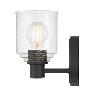 Vessair One Light Wall Sconce in Matte Black