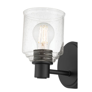 Vessair One Light Wall Sconce in Matte Black