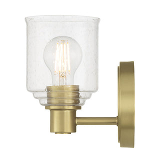 Vessair One Light Wall Sconce in Vintage Brass