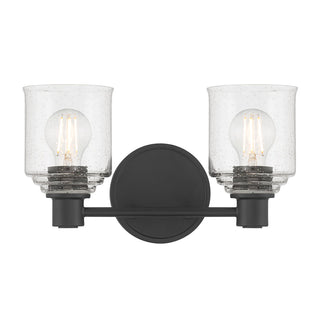 Vessair Two Light Vanity in Matte Black