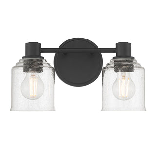 Vessair Two Light Vanity in Matte Black