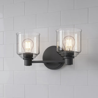 Vessair Two Light Vanity in Matte Black