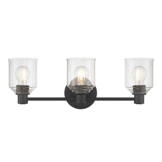 Vessair Three Light Vanity in Matte Black