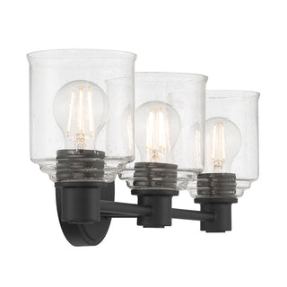 Vessair Three Light Vanity in Matte Black