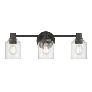 Vessair Three Light Vanity in Matte Black