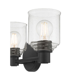 Vessair Three Light Vanity in Matte Black