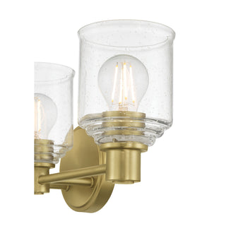 Vessair Three Light Vanity in Vintage Brass