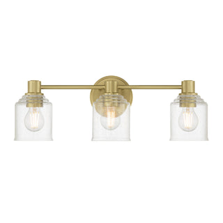 Vessair Three Light Vanity in Vintage Brass