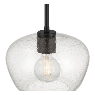 Pomari One Light Pendant in Matte Black