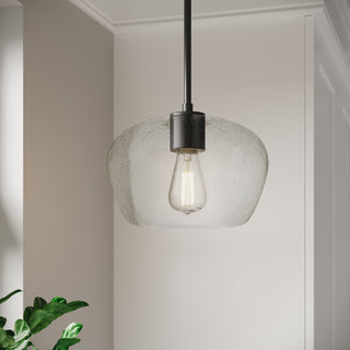 Pomari One Light Pendant in Matte Black