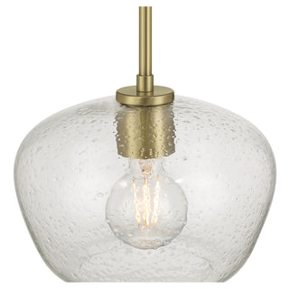 Pomari One Light Pendant in Vintage Brass