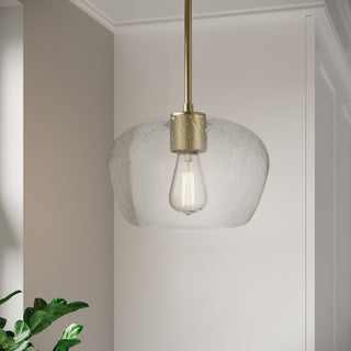 Pomari One Light Pendant in Vintage Brass