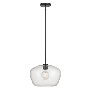 Pomari One Light Pendant in Matte Black