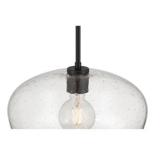 Pomari One Light Pendant in Matte Black