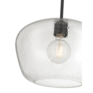 Pomari One Light Pendant in Matte Black