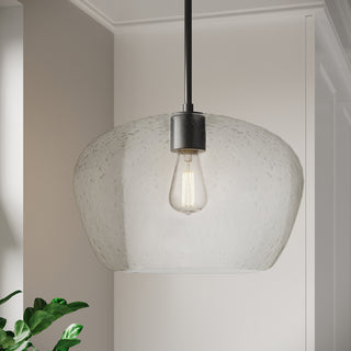 Pomari One Light Pendant in Matte Black
