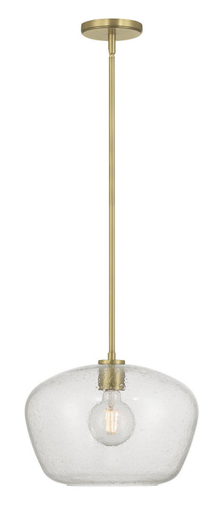 Pomari One Light Pendant in Vintage Brass