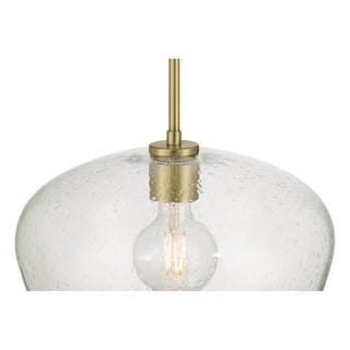 Pomari One Light Pendant in Vintage Brass