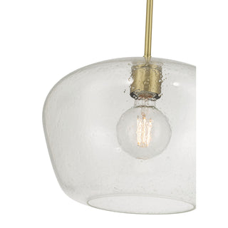 Pomari One Light Pendant in Vintage Brass