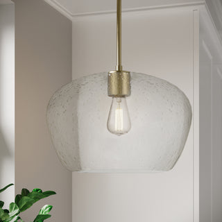 Pomari One Light Pendant in Vintage Brass