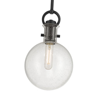 Glanora One Light Mini Pendant in Matte Black