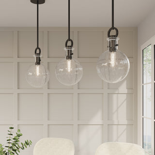 Glanora One Light Mini Pendant in Matte Black