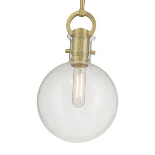Glanora One Light Mini Pendant in Vintage Brass