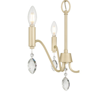 Aureline Three Light Chandelier in Aged Silver